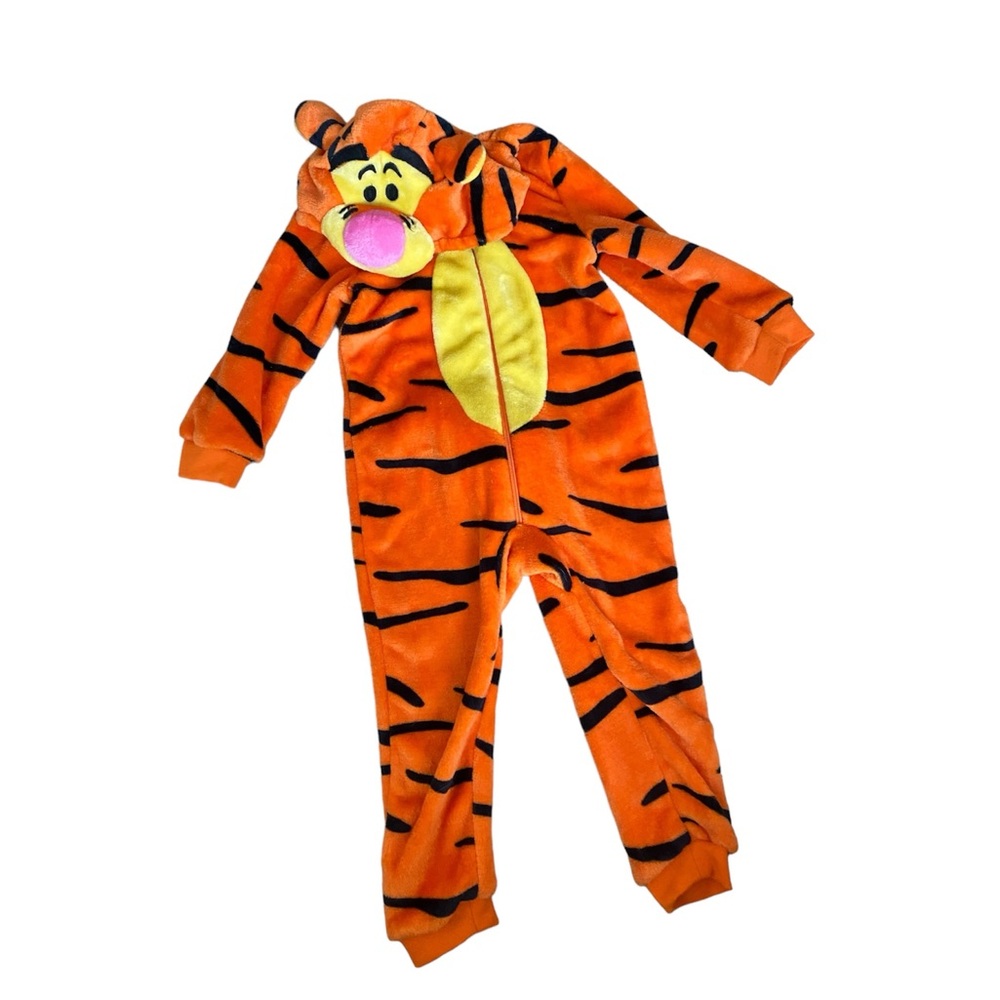 Tigger costume - 4T - zip up hoodie one piece - Halloween Winnie the Pooh